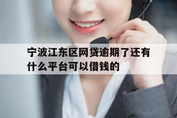 宁波江东区网贷逾期了还有什么平台可以借钱的