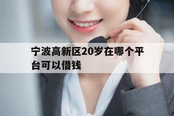 宁波高新区20岁在哪个平台可以借钱